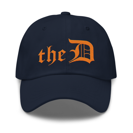 Detroit 'The D' Dad Hat | Orange