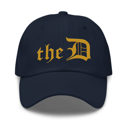 Detroit 'The D' Dad Hat | Gold