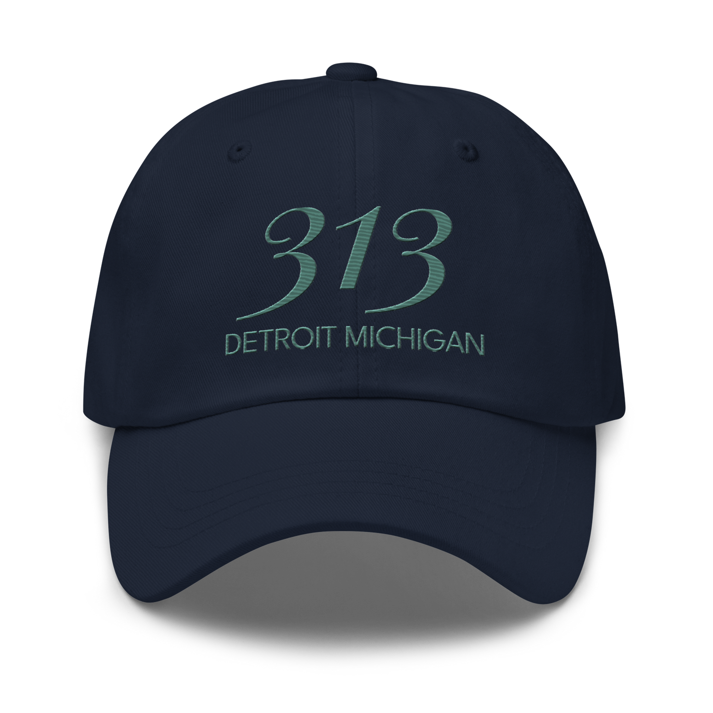 '313 Detroit Michigan' Dad Hat | Copper Green