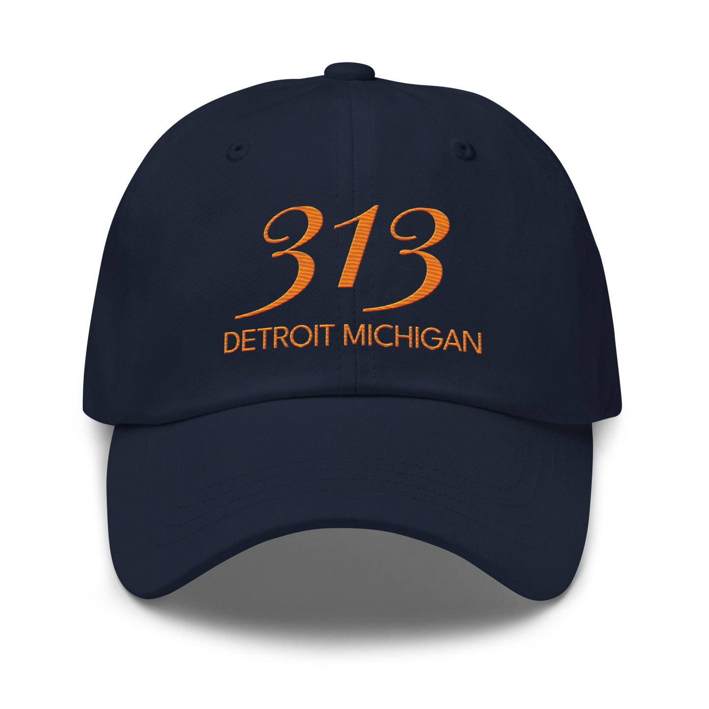 '313 Detroit Michigan' Dad Hat | Orange