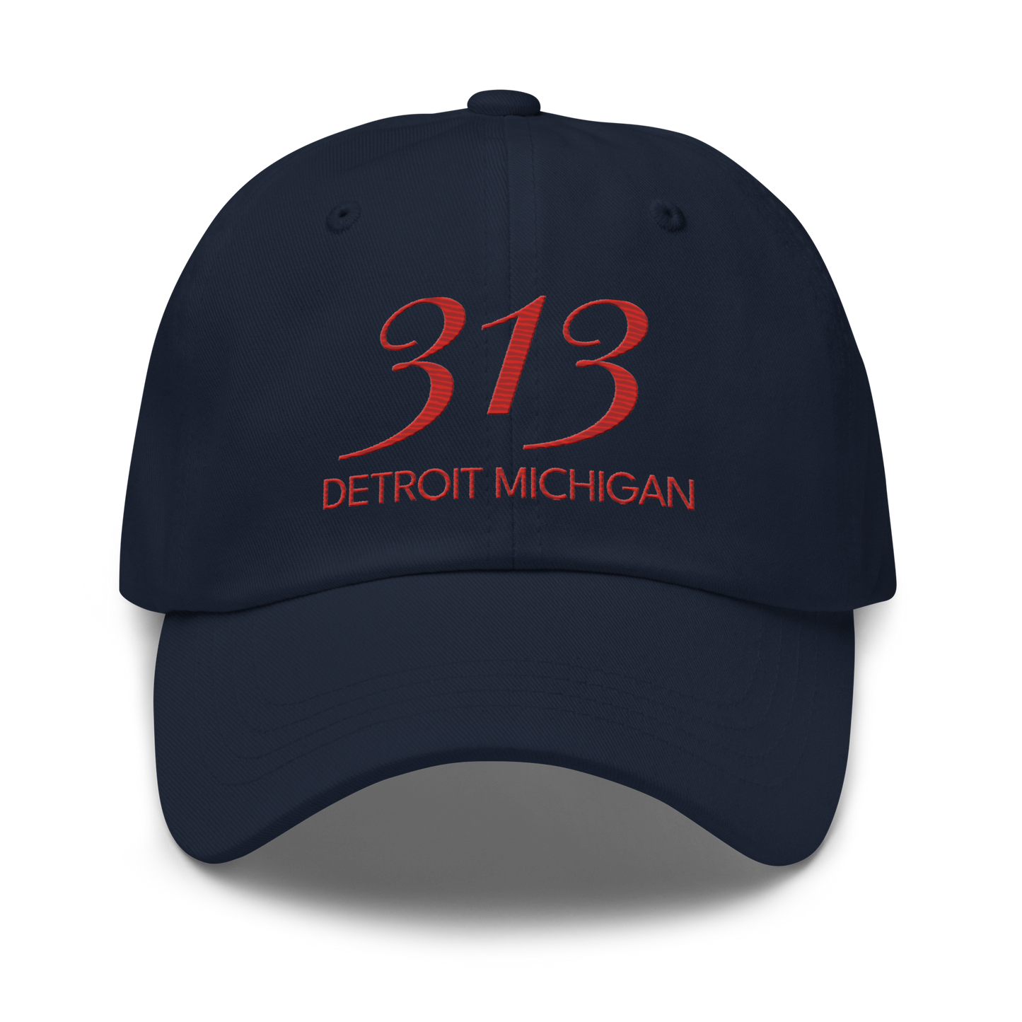 '313 Detroit Michigan' Dad Hat | Aliform Red