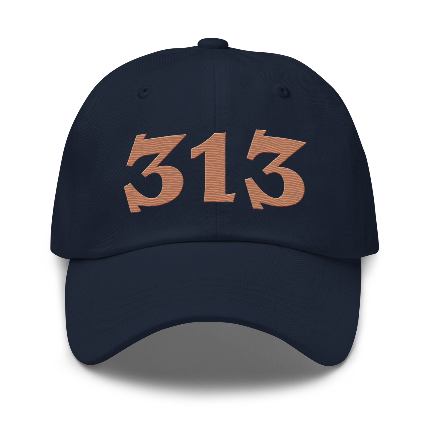 Detroit '313' Dad Hat (Angry Font) | Copper