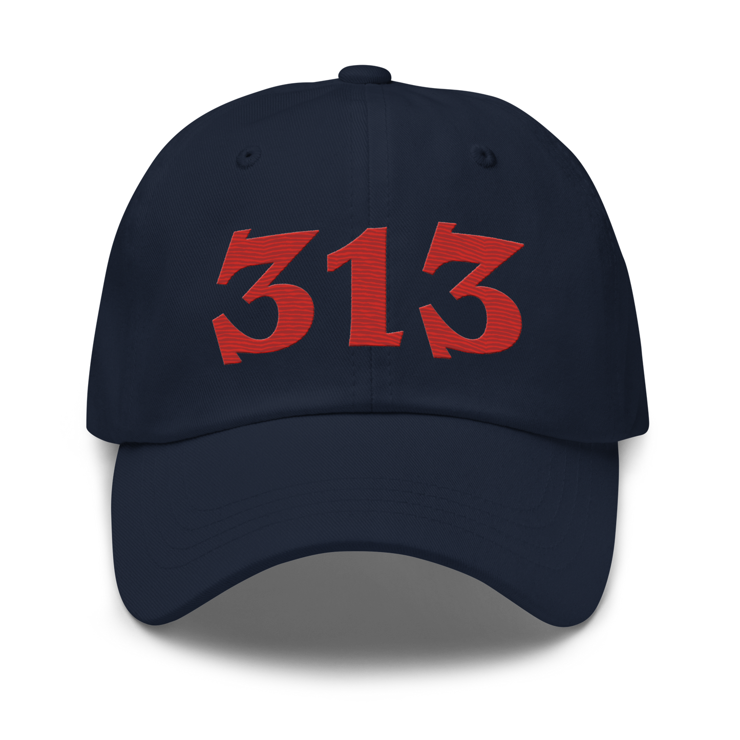 Detroit '313' Dad Hat (Angry Font) | Aliform Red