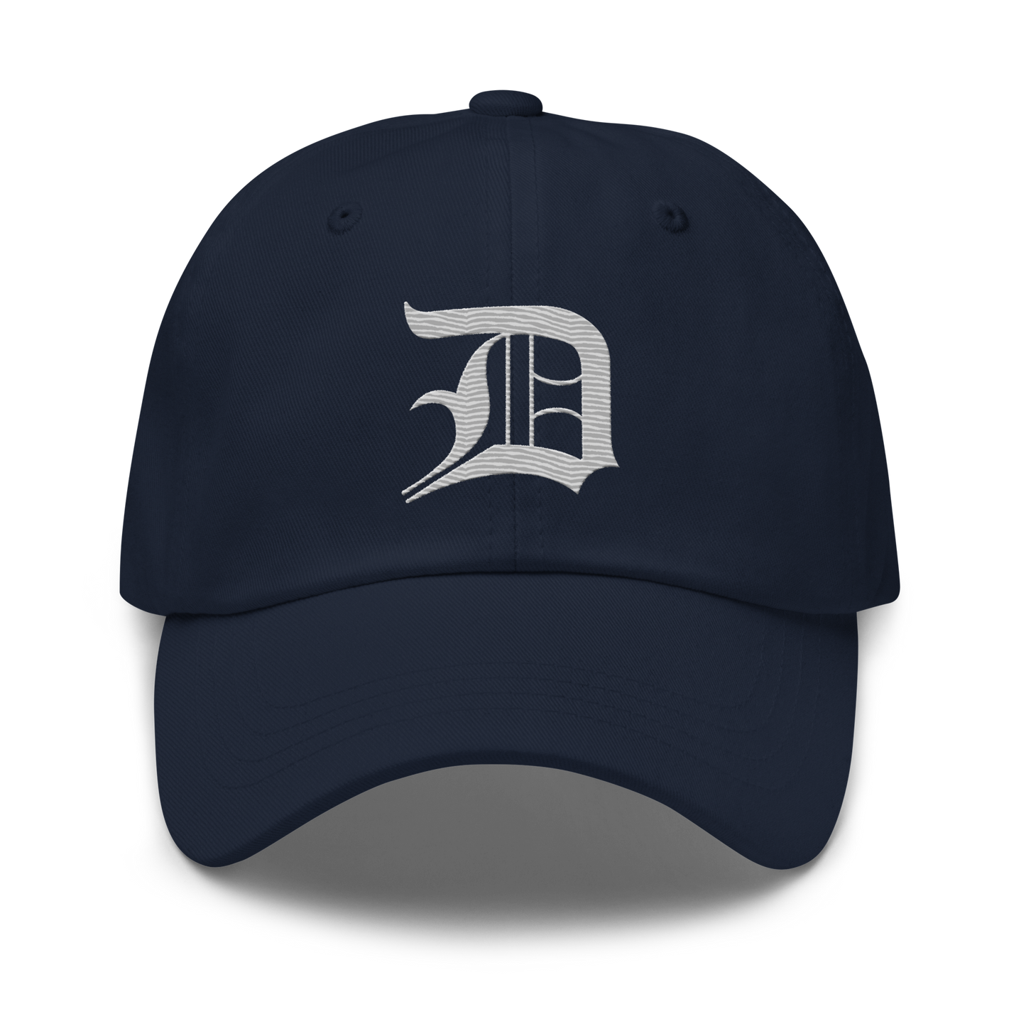 Detroit 'Old English D' Dad Hat | Platinum