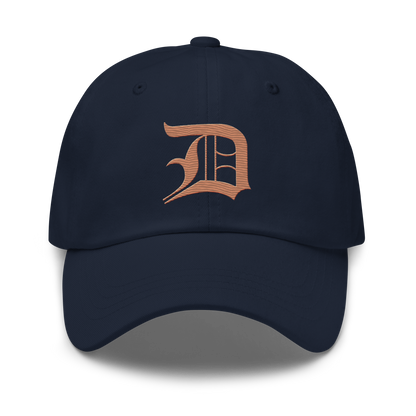 Detroit 'Old English D' Dad Hat (Copper Color)