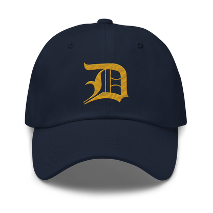 Detroit 'Old English D' Dad Hat (Gold)