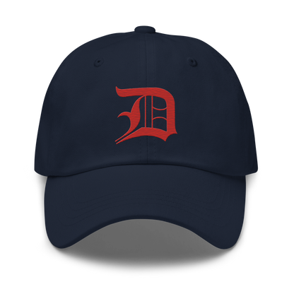 Detroit 'Old English D' Dad Hat (Aliform Red)