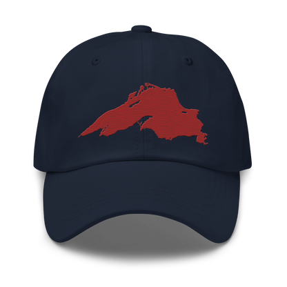 Lake Superior Dad Hat | Thimbleberry Red