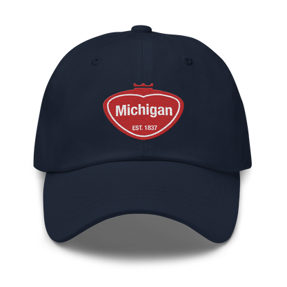 'Michigan EST 1837' Dad Hat (Local Pop Parody)