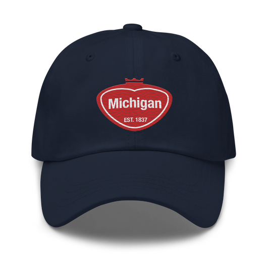 'Michigan EST 1837' Dad Hat (Local Pop Parody)