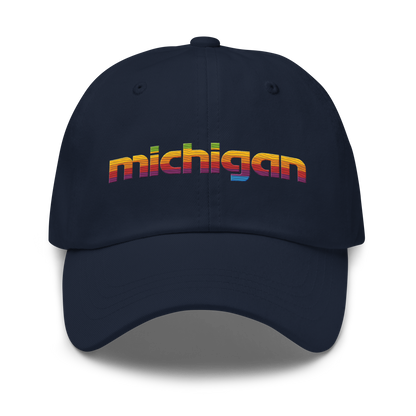 'Michigan' Dad Hat (80s Pomaceous Tech Parody)