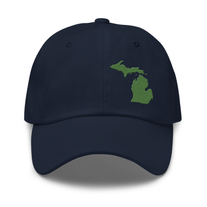 Michigan Dad Hat | Pine Green Outline