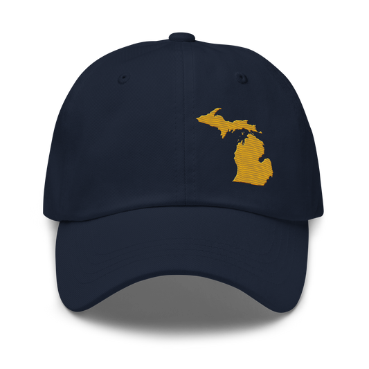 Michigan Dad Hat | Gold Outline