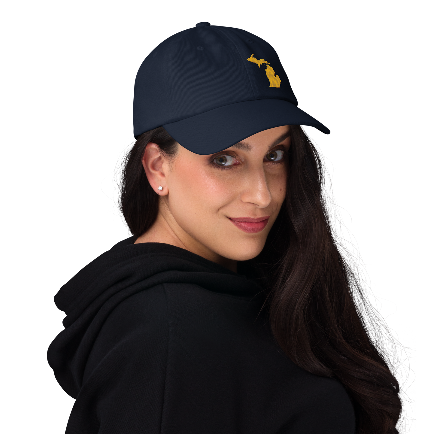 Michigan Dad Hat | Gold Outline