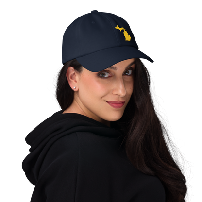 Michigan Dad Hat | Maize Outline