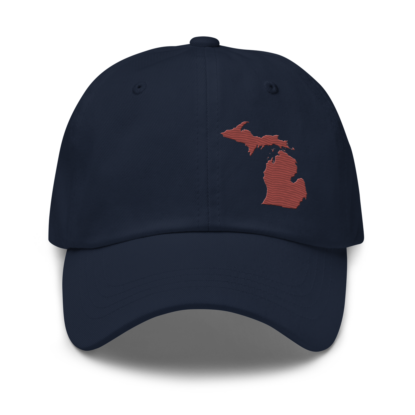 Michigan Dad Hat | Ore Dock Red Outline