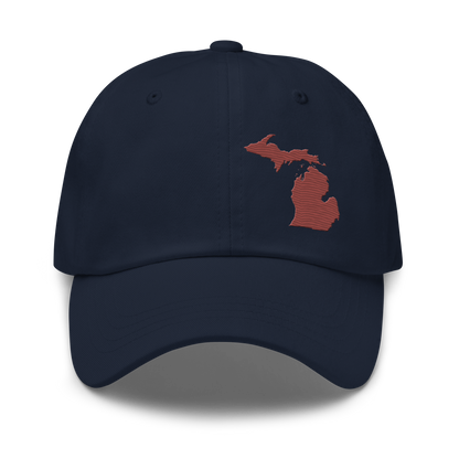 Michigan Dad Hat | Ore Dock Red Outline