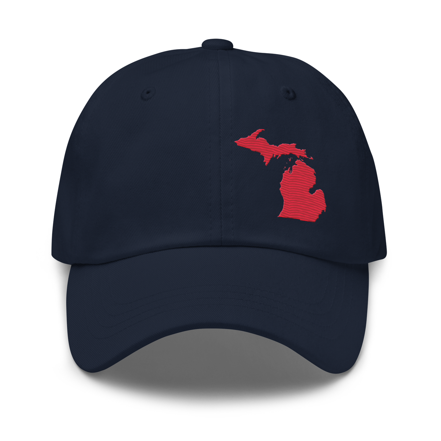 Michigan Dad Hat | Lighthouse Red Outline