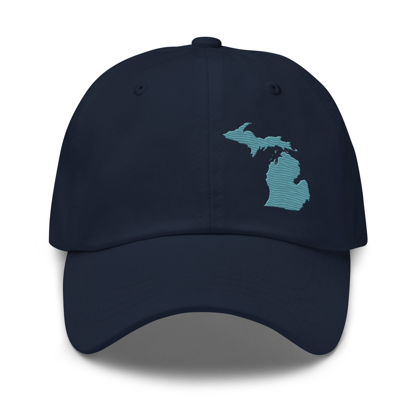 Michigan Dad Hat | Huron Blue Outline