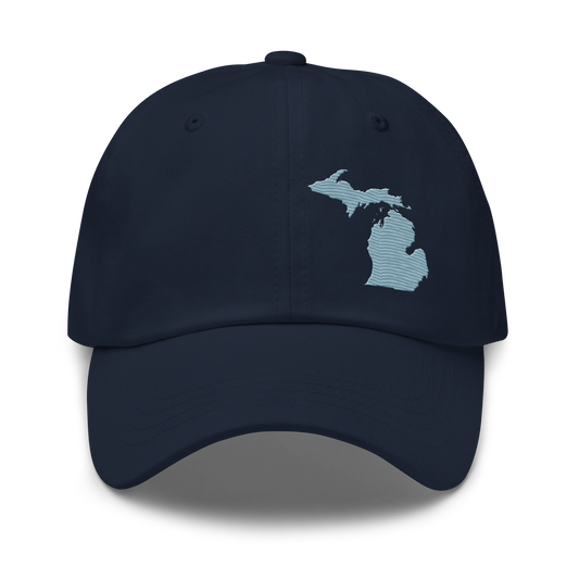 Michigan Dad Hat | Opal Blue Outline