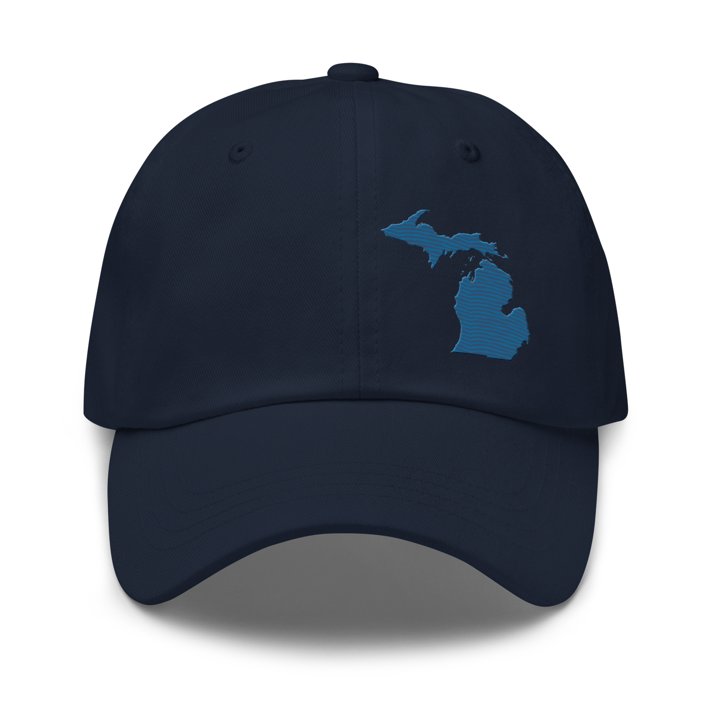 Michigan Dad Hat | Blueberry Outline