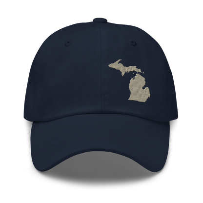 Michigan Dad Hat | Petoskey Beige Outline