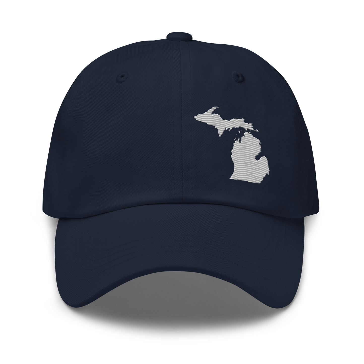 Michigan Dad Hat | Platinum Outline