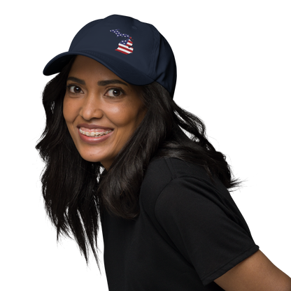 Michigan Dad Hat | Patriotic Outline