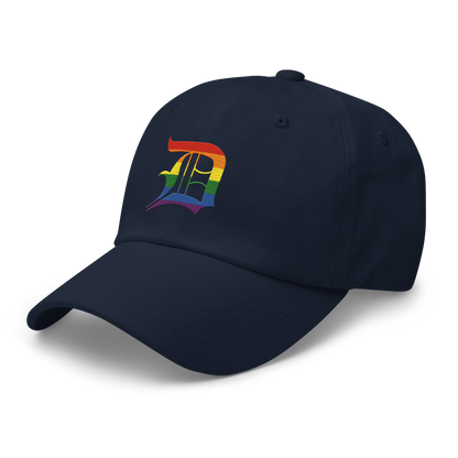 Detroit 'Old English D' Dad Hat (Rainbow Pride Edition)