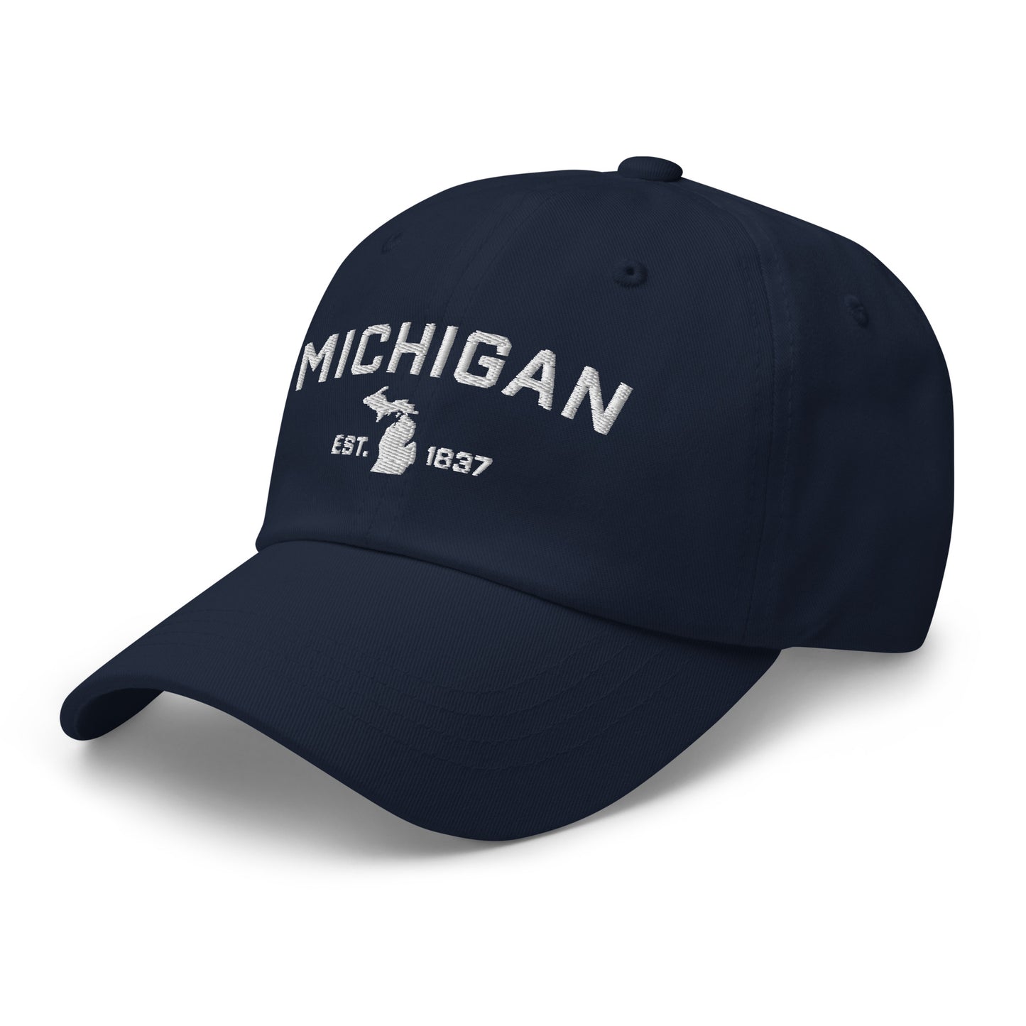 'Michigan EST 1837' Dad Hat (Athletic Font)