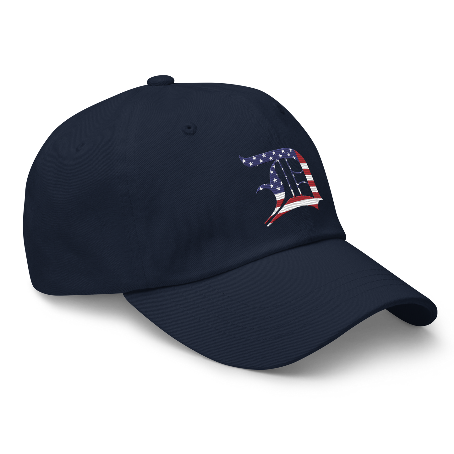 Detroit 'Old English D' Dad Hat (Patriotic Edition)