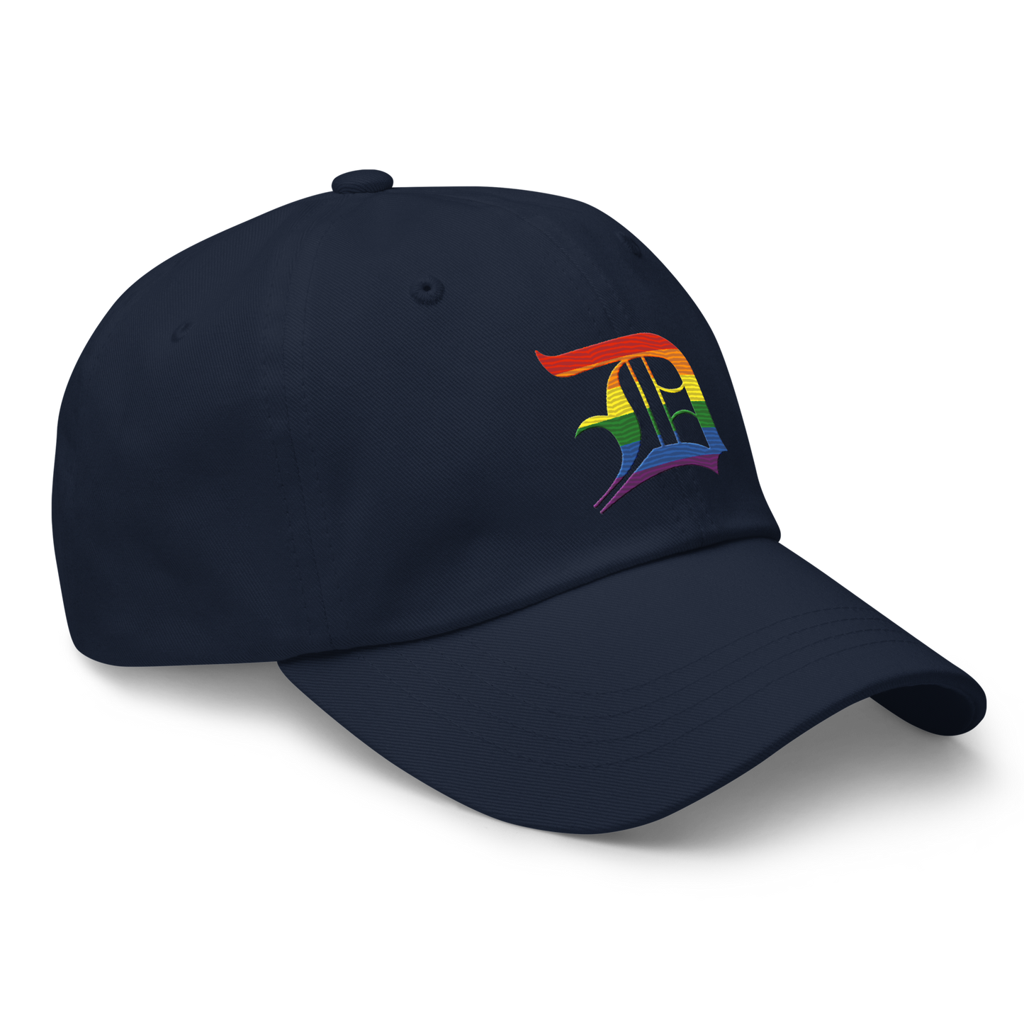 Detroit 'Old English D' Dad Hat (Rainbow Pride Edition)