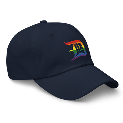 Detroit 'Old English D' Dad Hat (Rainbow Pride Edition)