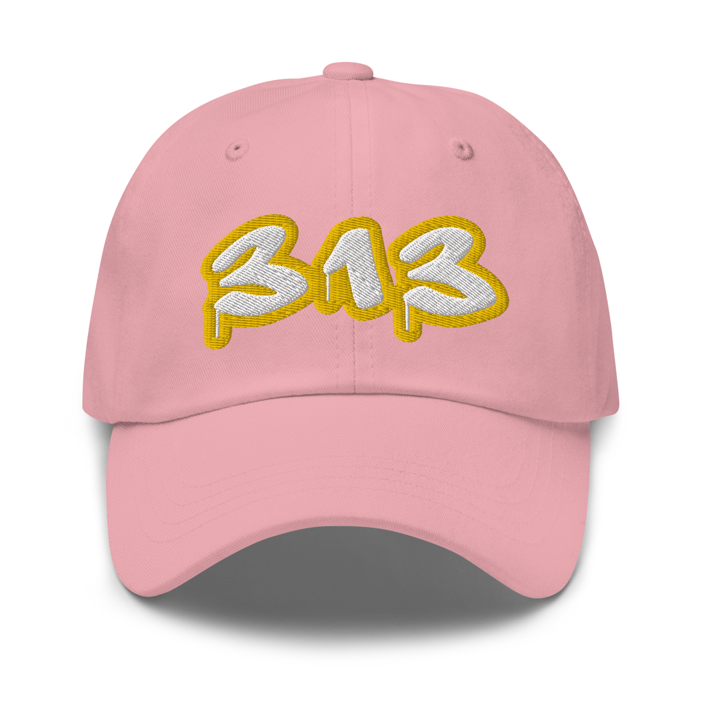 Detroit '313' Dad Hat (Tag Font w/ Gold Stroke)