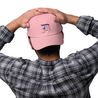 Detroit 'Old English D' Dad Hat (Patriotic Edition)