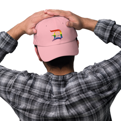 Detroit 'Old English D' Dad Hat (Rainbow Pride Edition)