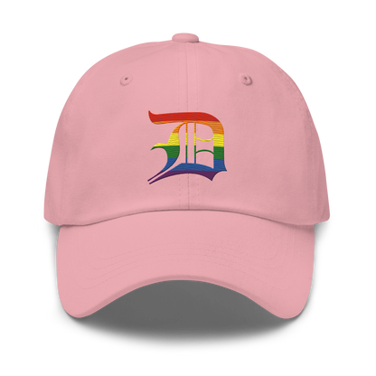 Detroit 'Old English D' Dad Hat (Rainbow Pride Edition)