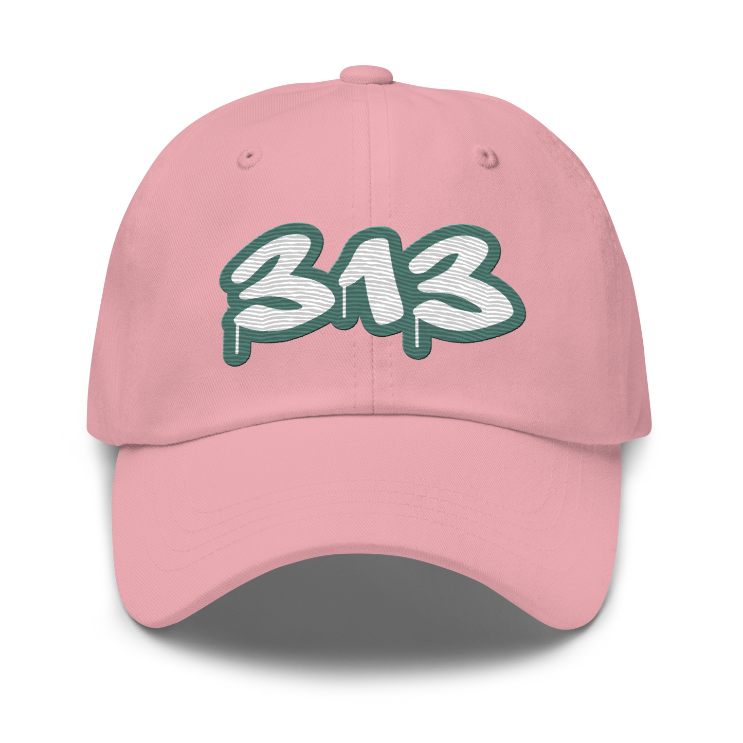 Detroit '313' Dad Hat (Copper Green Tag Font)