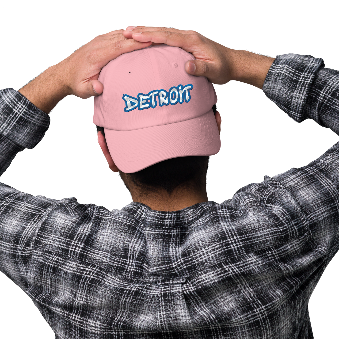 'Detroit' Dad Hat (Azure Tag Font)