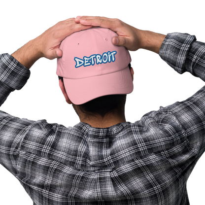 'Detroit' Dad Hat (Azure Tag Font)