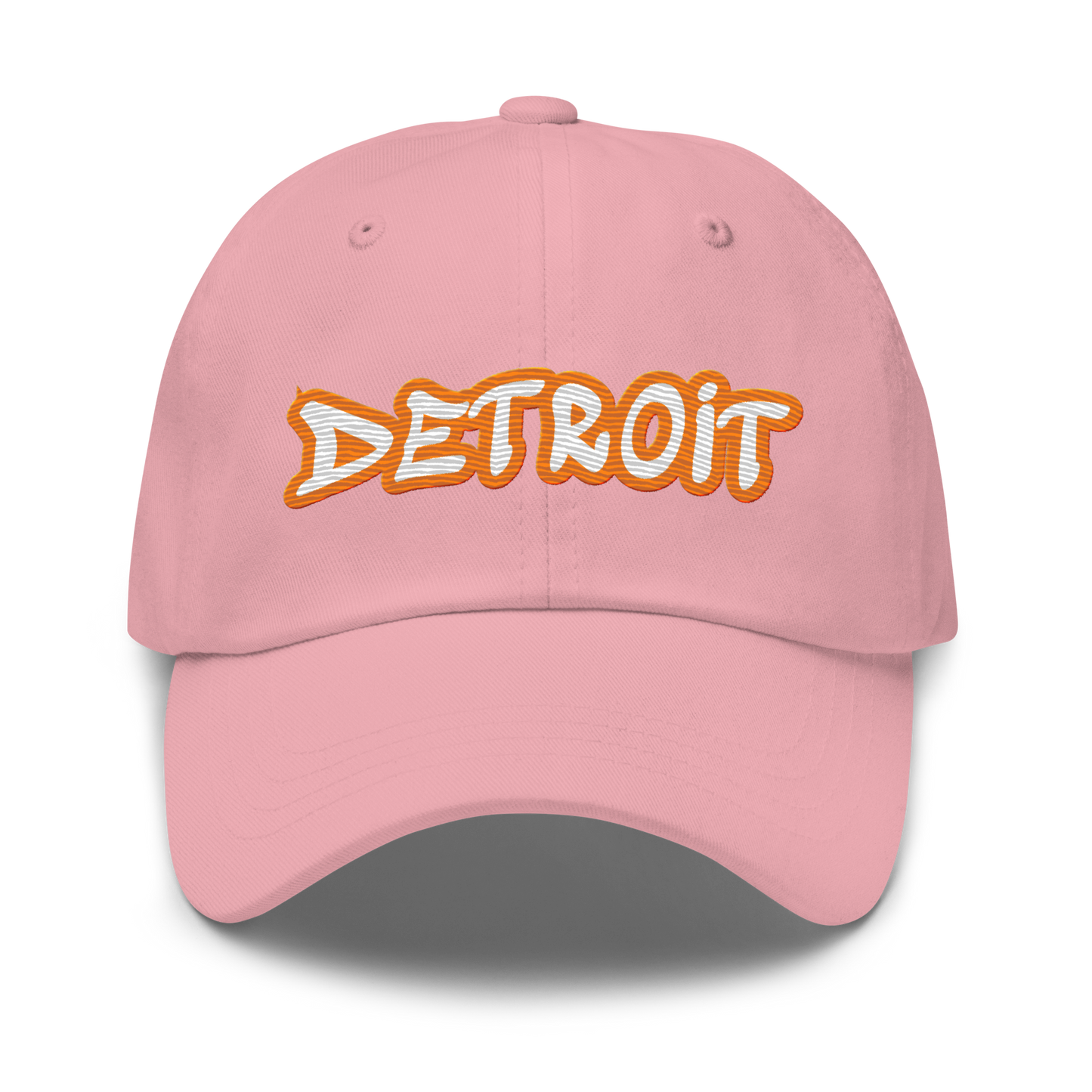 'Detroit' Dad Hat (Orange Tag Font)