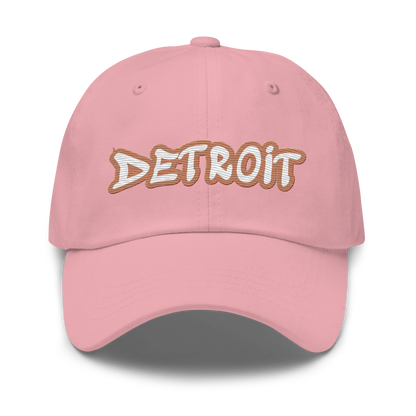 'Detroit' Dad Hat (Copper Tag Font)