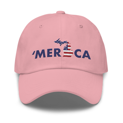 Michigan 'Merica' Dad Hat (Patriotic Edition)