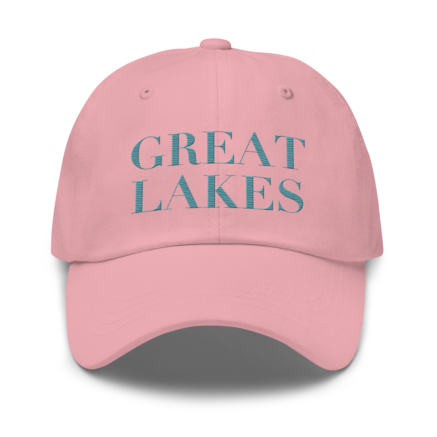 'Great Lakes' Dad Hat (Didone Font) | Huron Blue