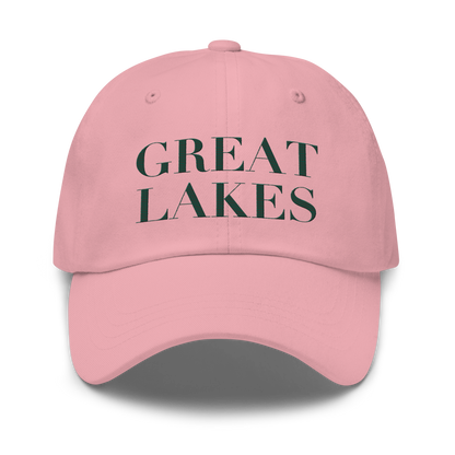 'Great Lakes' Dad Hat (Didone Font) | Laconic Green