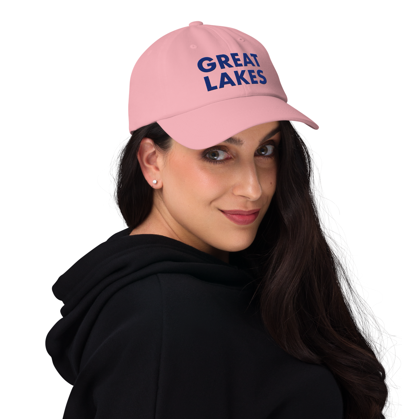 'Great Lakes' Dad Hat (Geometric Sans Font) | Bourbon Blue