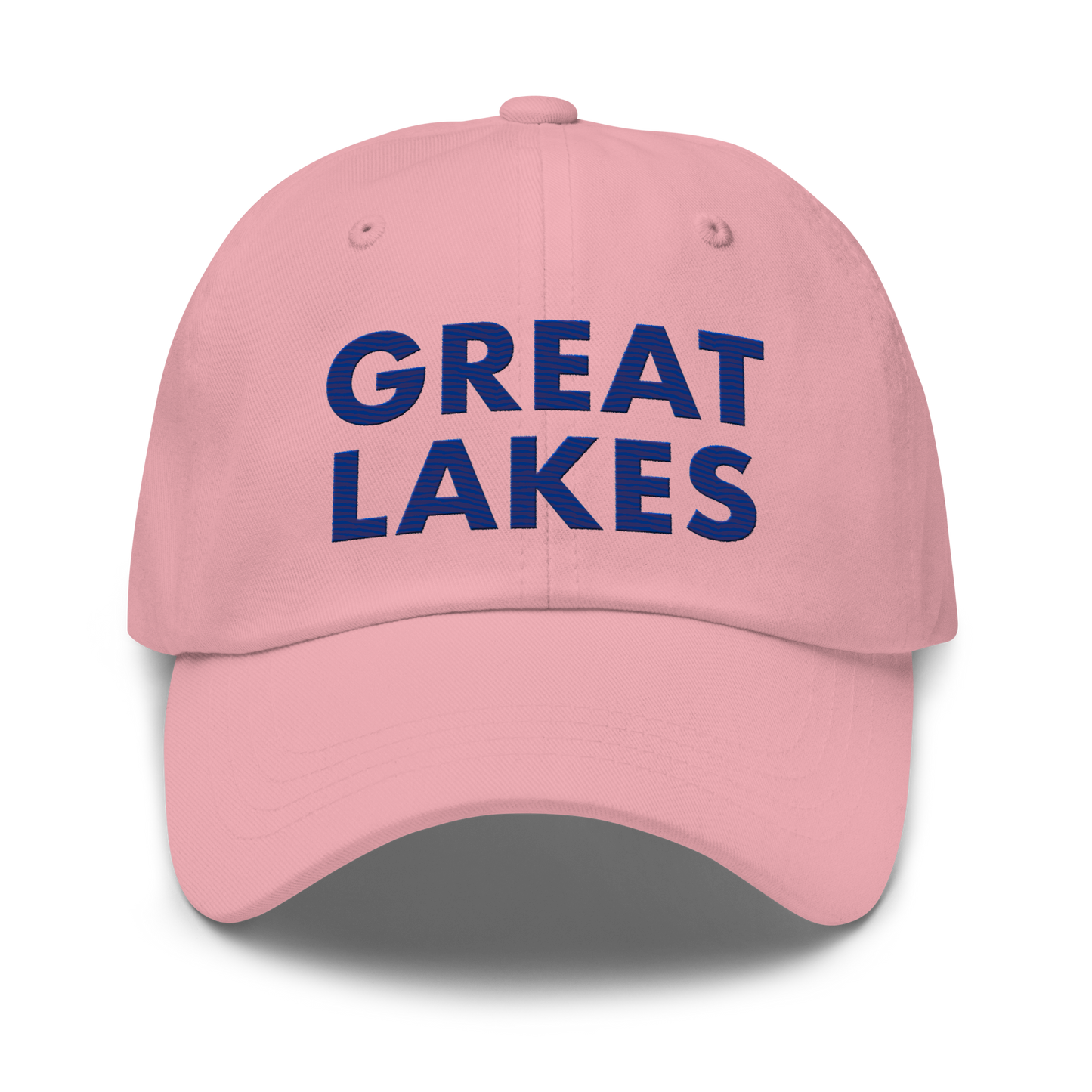 'Great Lakes' Dad Hat (Geometric Sans Font) | Bourbon Blue