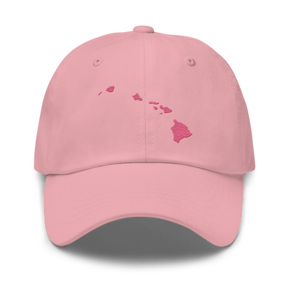 Hawaii Dad Hat (Hibiscus Pink)