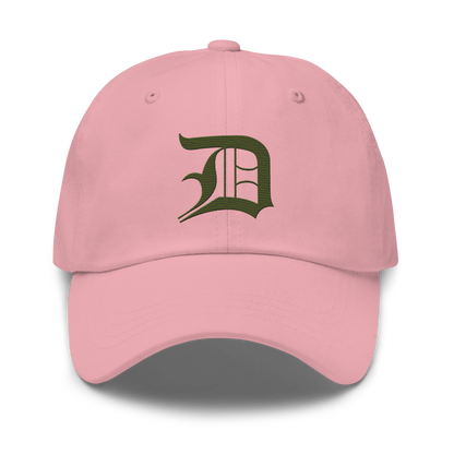 Detroit 'Old English D' Dad Hat (Army Green)