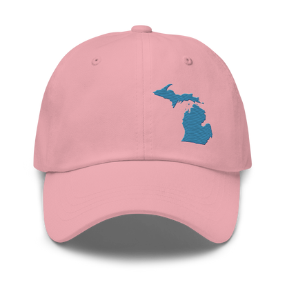 Michigan Dad Hat | Traverse Blue Outline